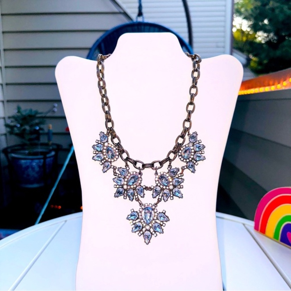 Rhinestone statement necklace